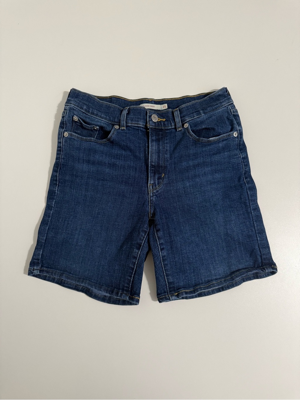 Levi's Dark Blue Denim Jean Shorts
